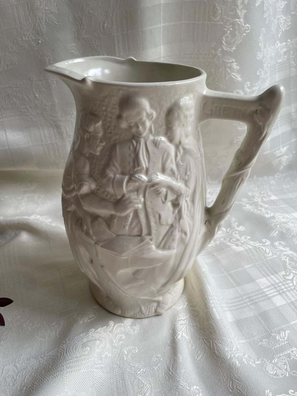 Vintage Burleigh Ware “The Runaway Marriage” Gretna Green Wedding Jug